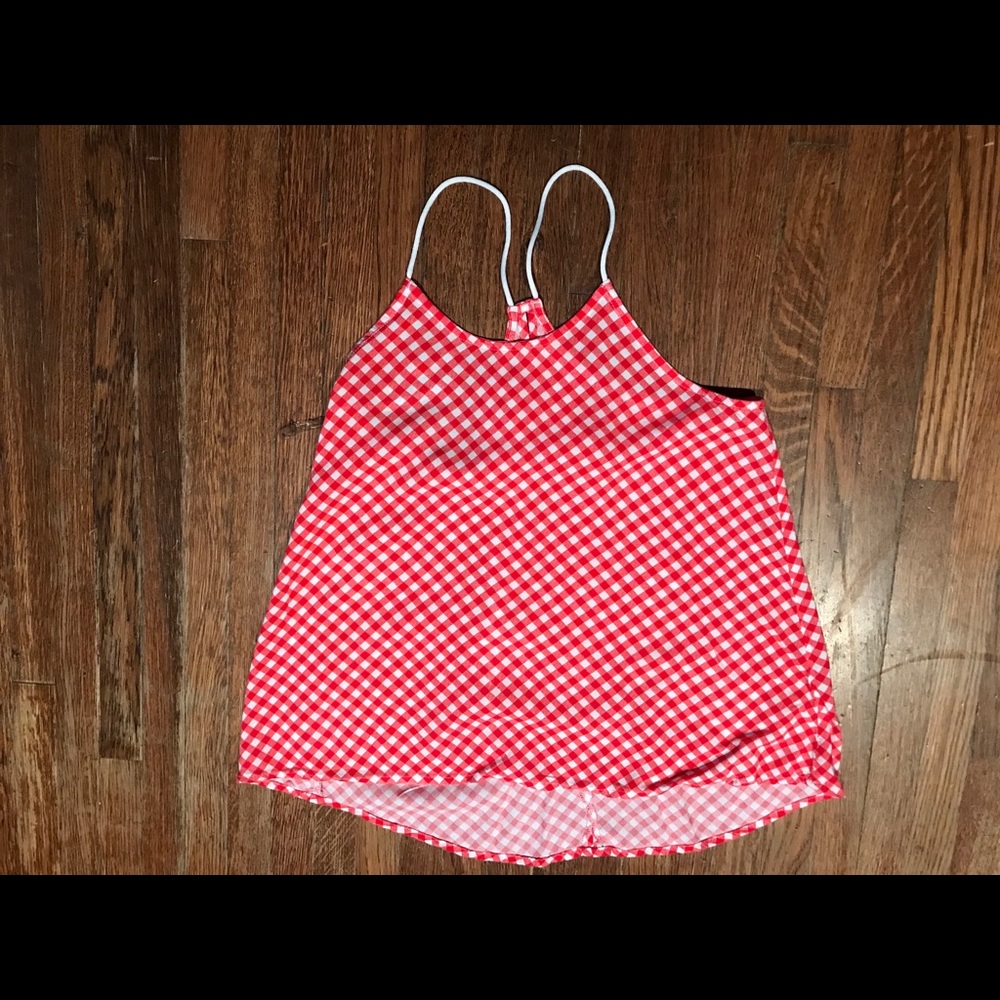 Red blouse no boundaries xsmall